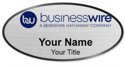 Custom name badges for Business Wire