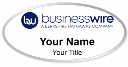 Custom name badges for Business Wire