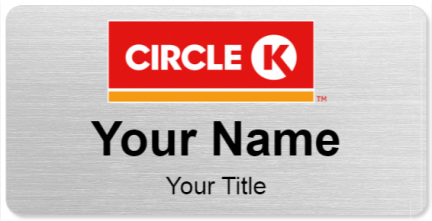 Custom name badges for Circle K 2016 Logo