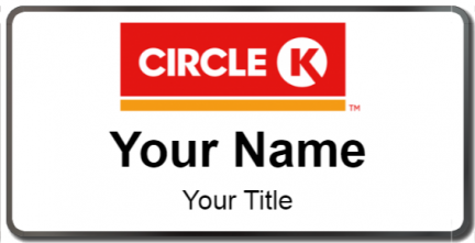 Custom name badges for Circle K 2016 Logo