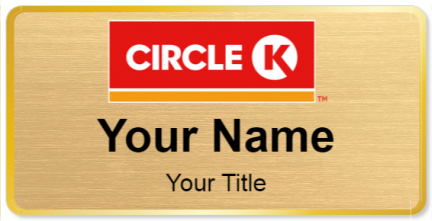 Custom name badges for Circle K 2016 Logo