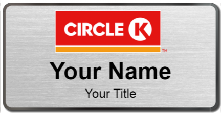 Custom name badges for Circle K 2016 Logo