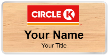 Custom name badges for Circle K  2016 Logo