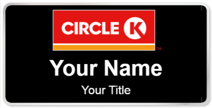 Custom name badges for Circle K 2016 Logo