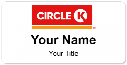 Custom name badges for Circle K  2016 Logo