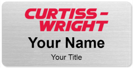 Custom name badges for Curtiss Wright