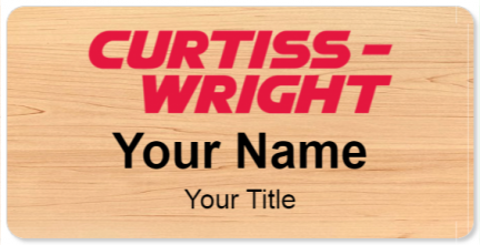 Custom name badges for Curtiss  Wright
