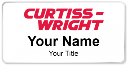 Custom name badges for Curtiss Wright
