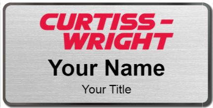 Custom name badges for Curtiss Wright