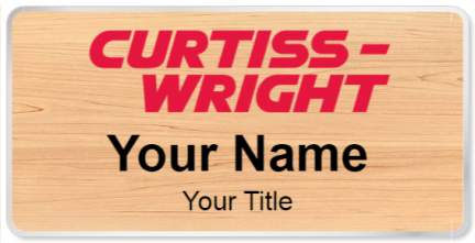 Custom name badges for Curtiss  Wright