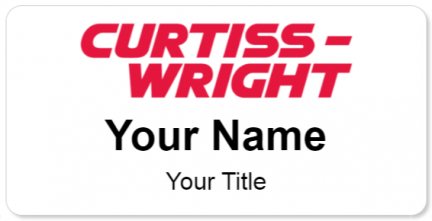 Custom name badges for Curtiss Wright