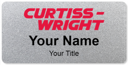 Custom name badges for Curtiss Wright
