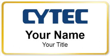Custom name badges for Cytec Industries