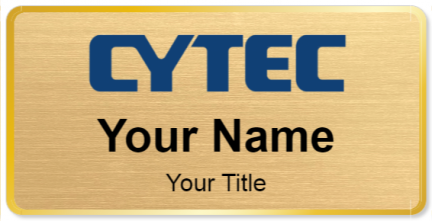 Custom name badges for Cytec Industries