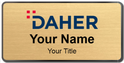 Custom name badges for Daher