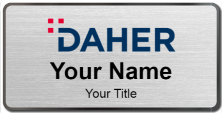Custom name badges for Daher