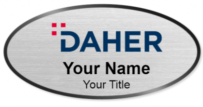 Custom name badges for Daher
