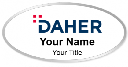 Custom name badges for Daher