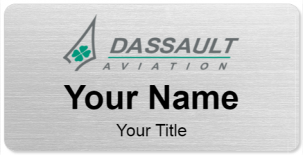 Custom name badges for Dassault Aviation