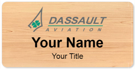 Custom name badges for Dassault Aviation