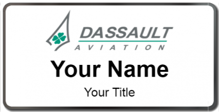 Custom name badges for Dassault Aviation