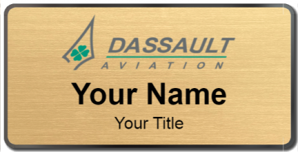 Custom name badges for Dassault Aviation