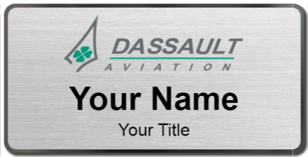 Custom name badges for Dassault Aviation