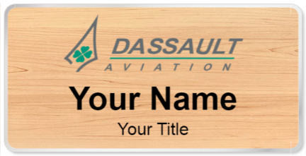 Custom name badges for Dassault Aviation
