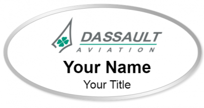 Custom name badges for Dassault Aviation
