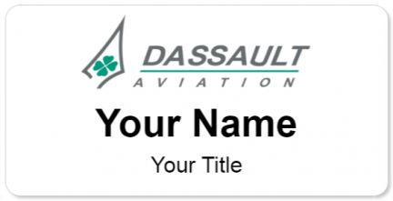 Custom name badges for Dassault Aviation