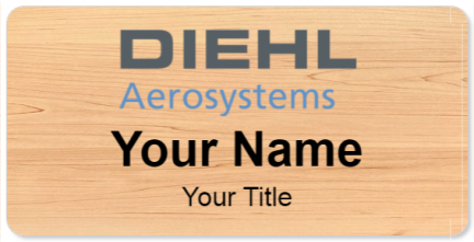Custom name badges for Diehl Aerosystems