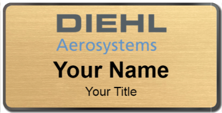 Custom name badges for Diehl Aerosystems