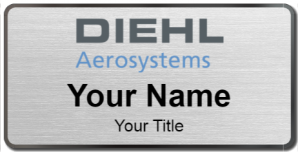 Custom name badges for Diehl Aerosystems