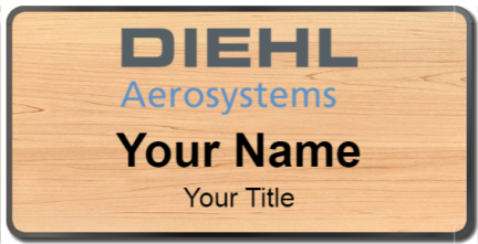 Custom name badges for Diehl Aerosystems