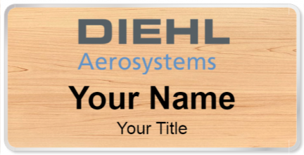 Custom name badges for Diehl Aerosystems