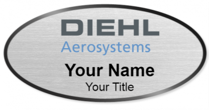 Custom name badges for Diehl Aerosystems