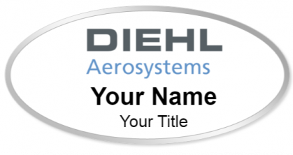 Custom name badges for Diehl Aerosystems