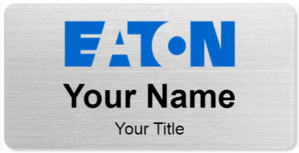Custom name badges for Eaton Corporation