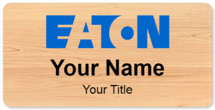 Custom name badges for Eaton Corporation