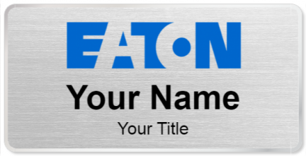 Custom name badges for Eaton Corporation