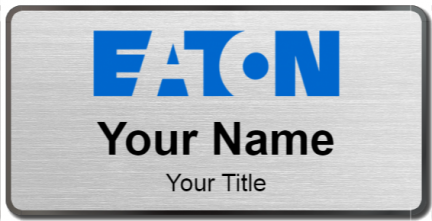 Custom name badges for Eaton Corporation