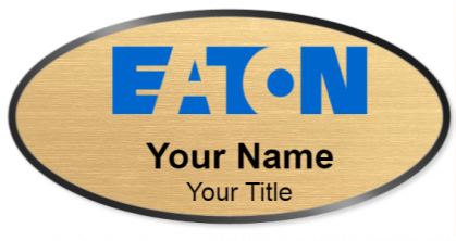 Custom name badges for Eaton Corporation
