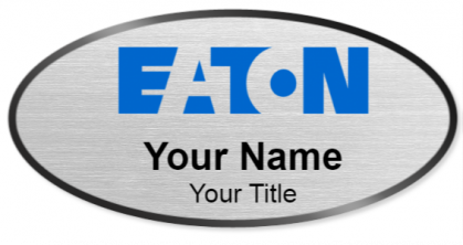 Custom name badges for Eaton Corporation