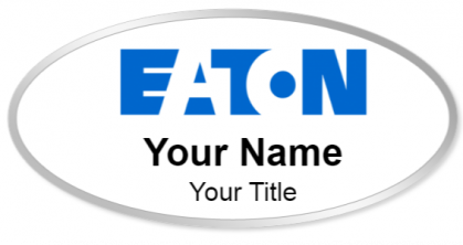 Custom name badges for Eaton Corporation