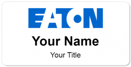 Custom name badges for Eaton Corporation
