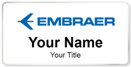 Custom name badges for Embraer