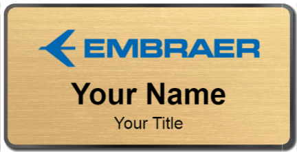Custom name badges for Embraer