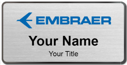 Custom name badges for Embraer
