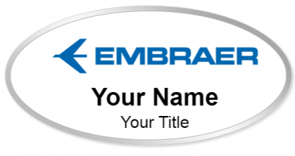 Custom name badges for Embraer