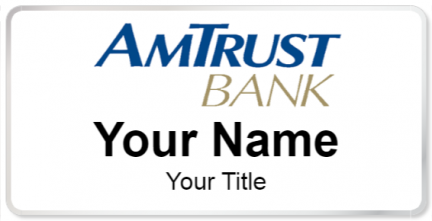 Custom name badges for AMTrust Bank